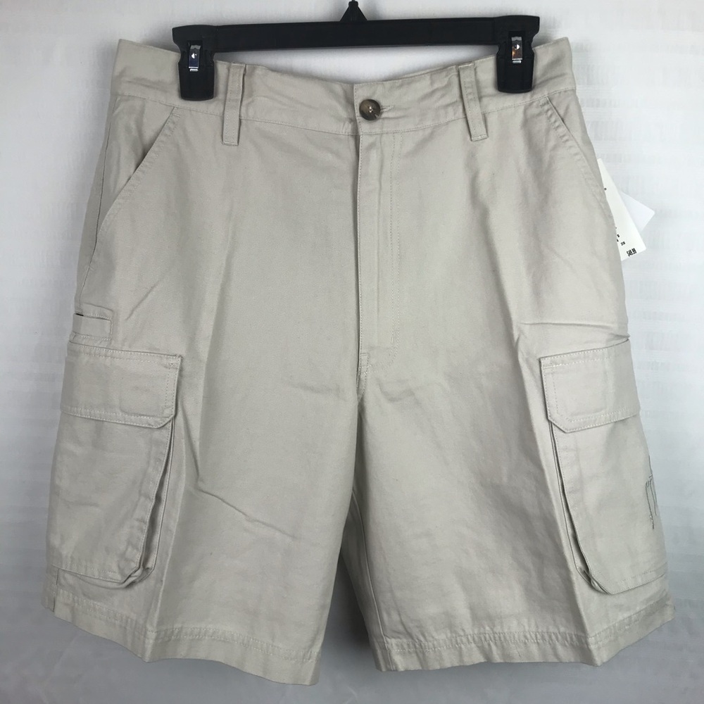 Guy Harvey Khaki Cargo Shorts 7 Pockets